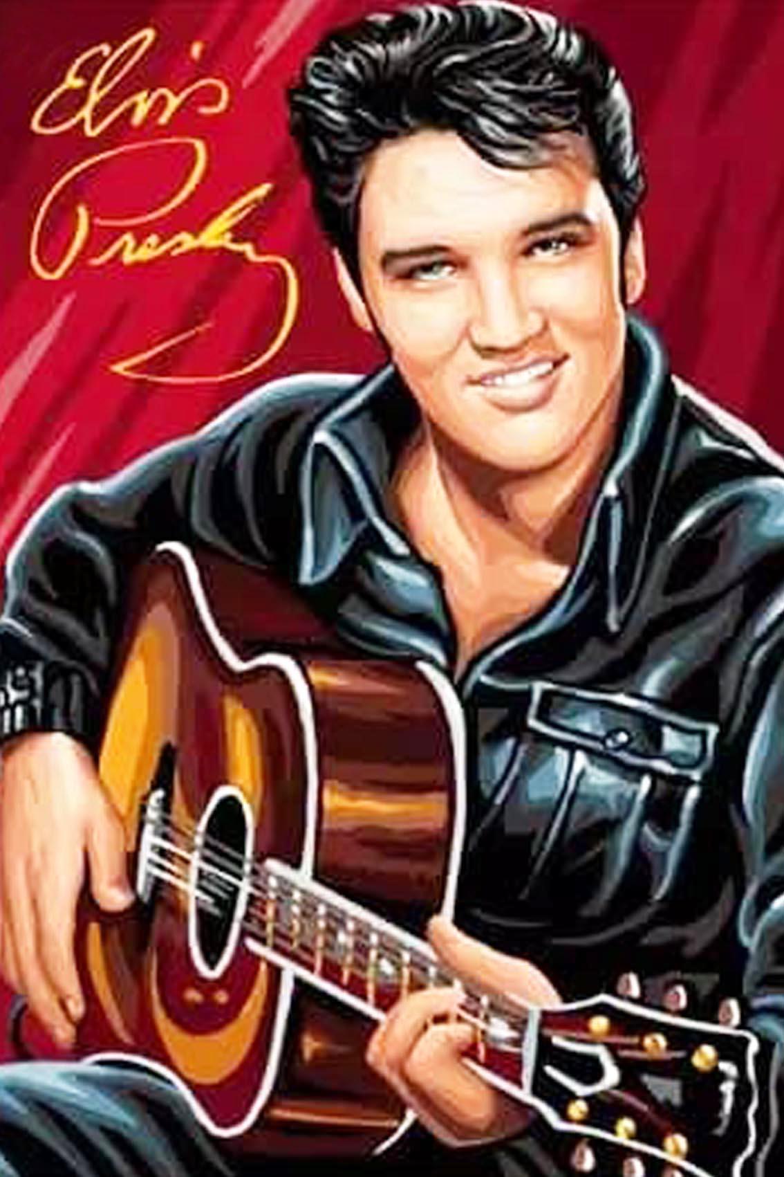 Elvis Guitar 50x40 - SALE! - Diamond Art Dezigns