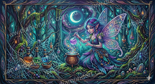 Fairy Magic Spells - 5D Full Drill DIY Diamond Art Painting - Diamond Art Dezigns