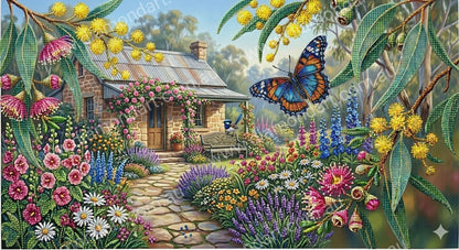 Gum Leaf Cottage - 5D Full Drill DIY Diamond Art Painting - Diamond Art Dezigns
