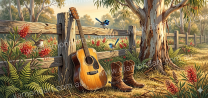 Gumtree Country Boots - 5D Full Drill DIY Diamond Art Painting Diamond Art Painting - Diamond Art Dezigns
