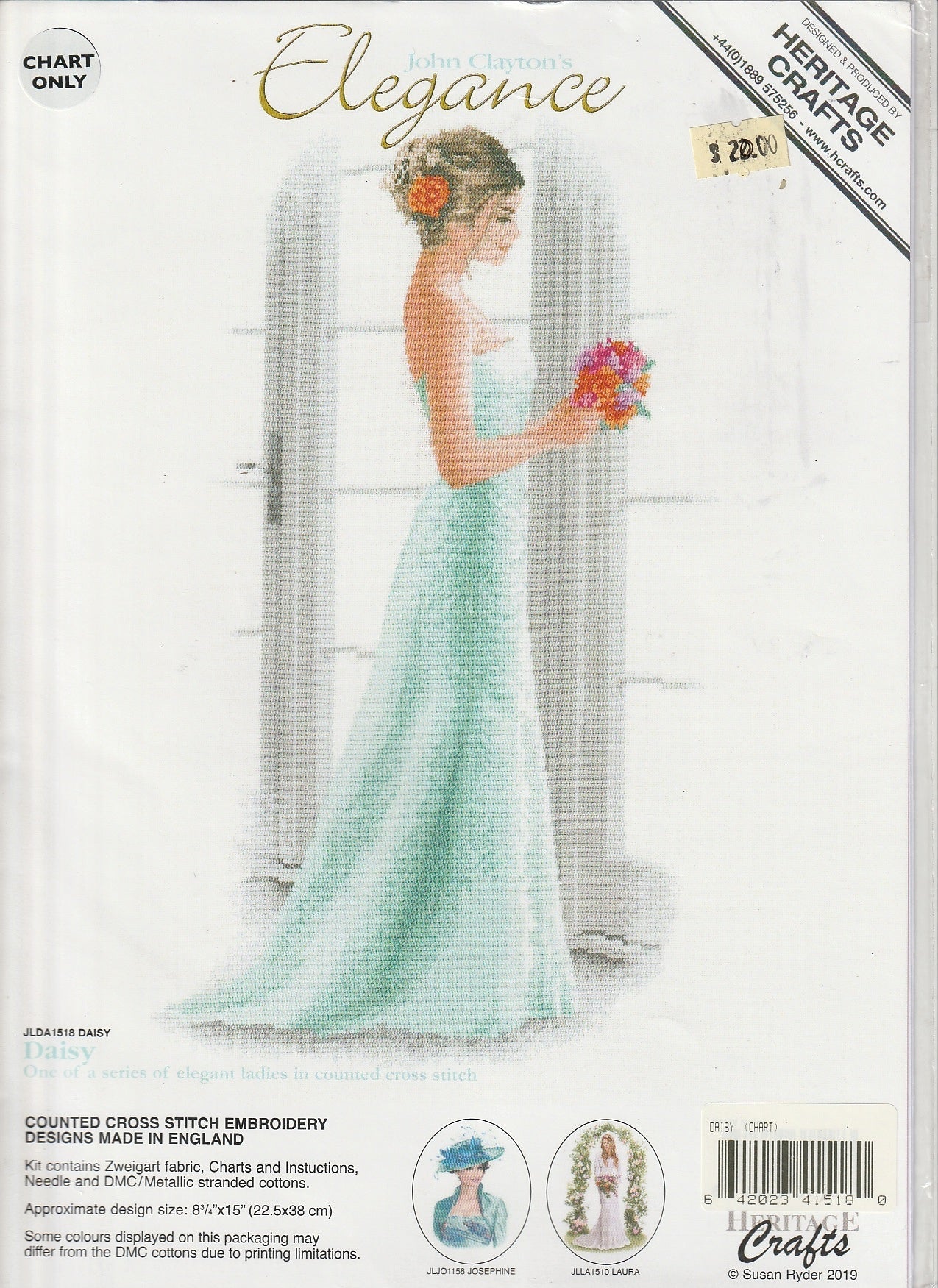 Heritage Craft - Elegance Daisy - Diamond Art Dezigns