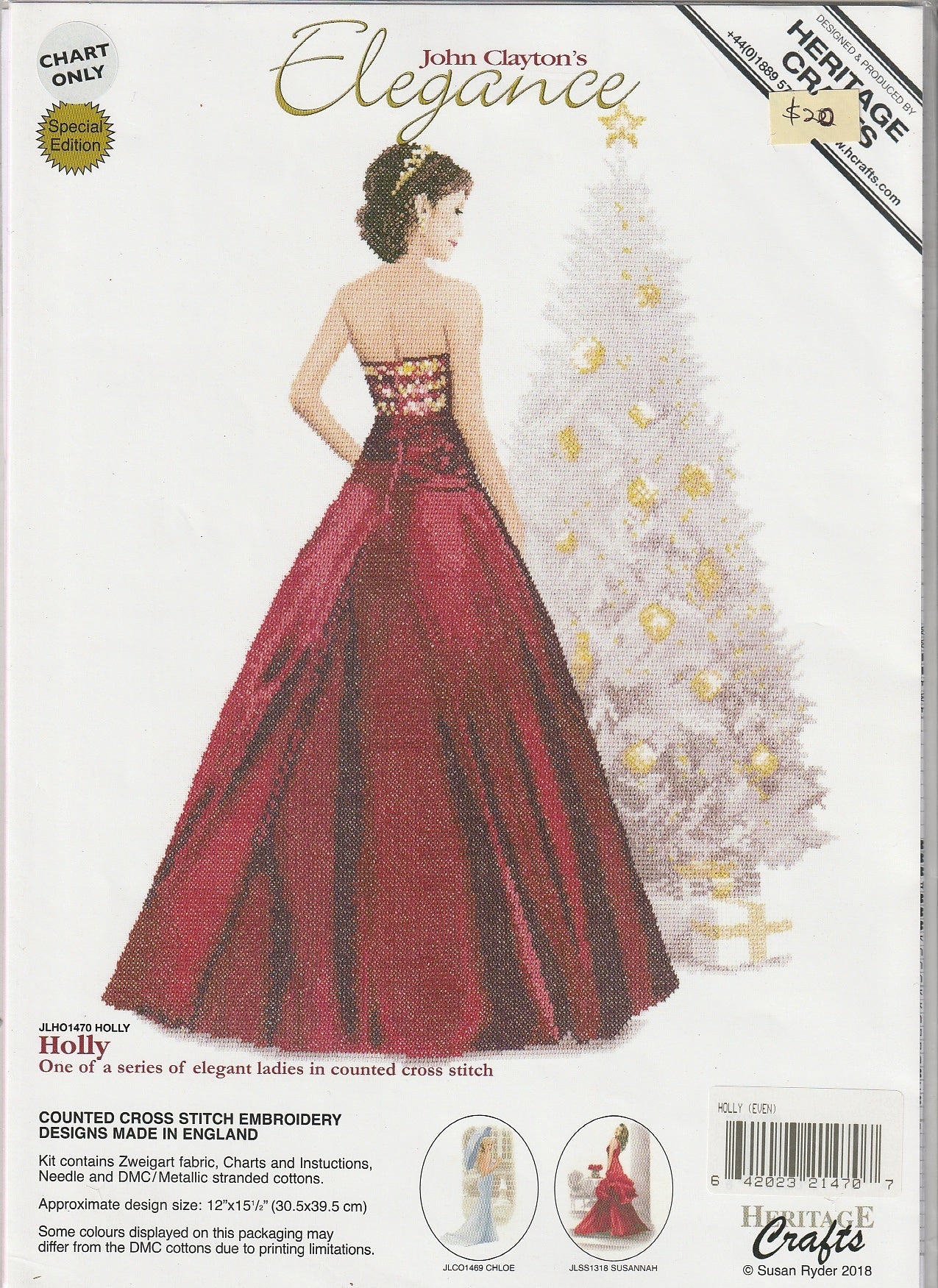 Heritage Craft - Elegance Holly - Diamond Art Dezigns