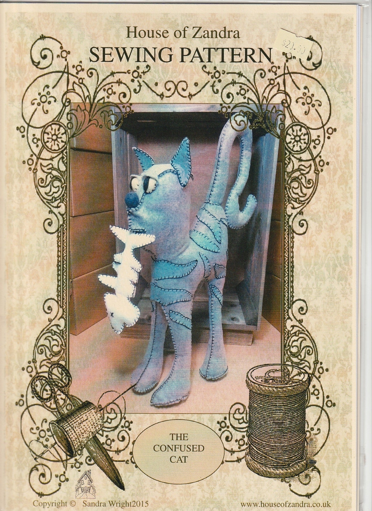 House of Zandra - Confused Cat - Diamond Art Dezigns