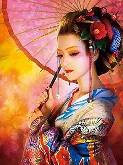 Japanese Geisha - Diamond Art Dezigns
