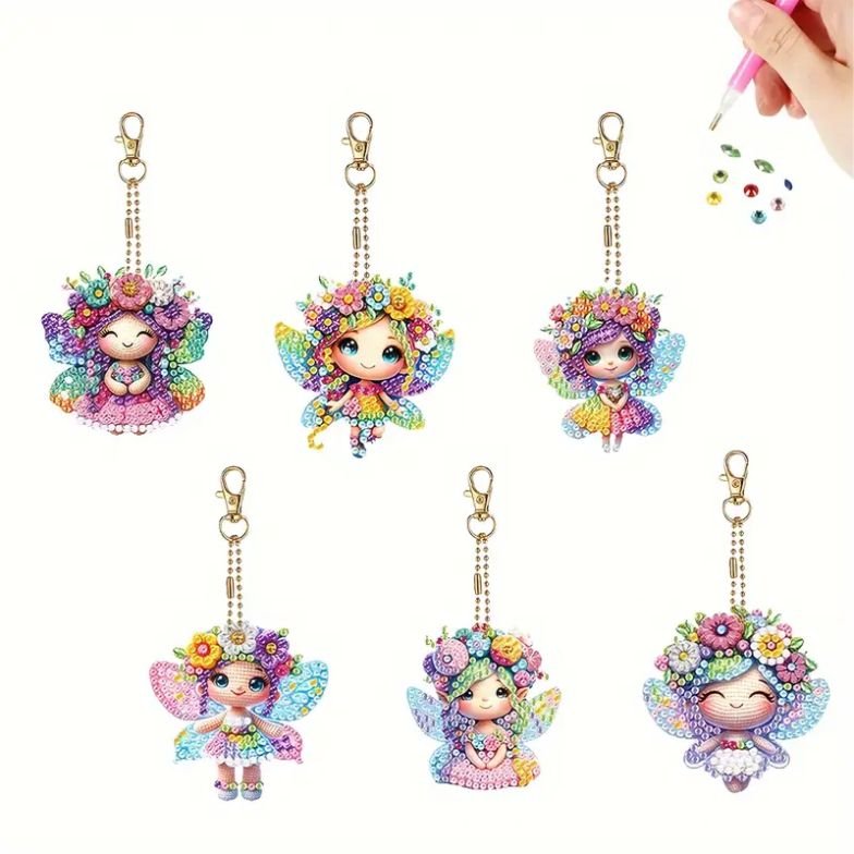 Keyring - Fairy Girls - Diamond Art Dezigns