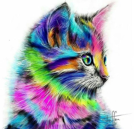 Kitten Rainbow - Diamond Art Dezigns