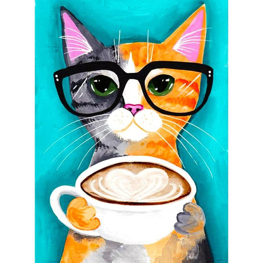 Kitty Coffee - Diamond Art Dezigns
