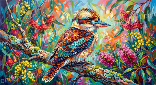 Kookaburra Pastel - 5D Full Drill DIY Diamond Art Painting - Diamond Art Dezigns