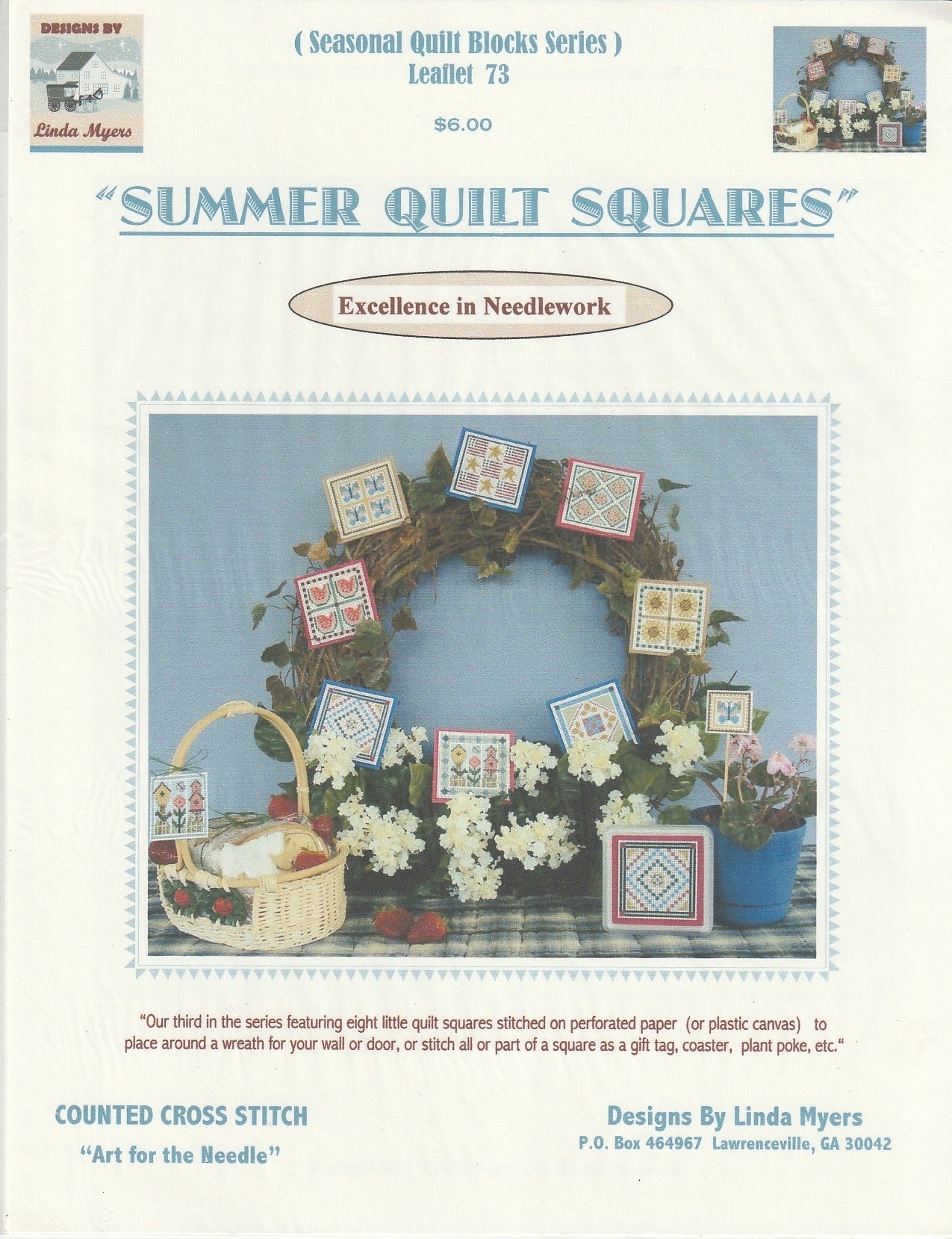 Linda Meyers - Summer Quilt Squares - Diamond Art Dezigns