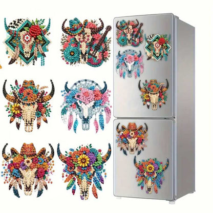 Magnet Kit - Feather Skulls - Diamond Art Dezigns