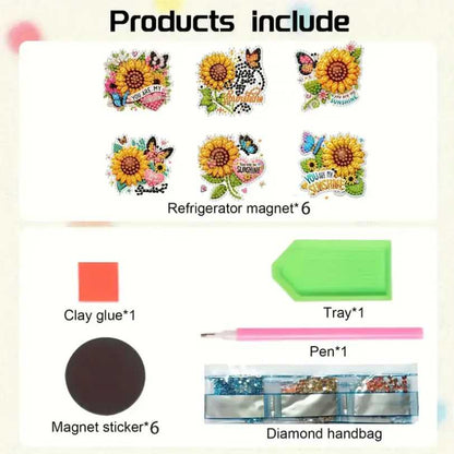 Magnet Kit - Sunflowers - Diamond Art Dezigns