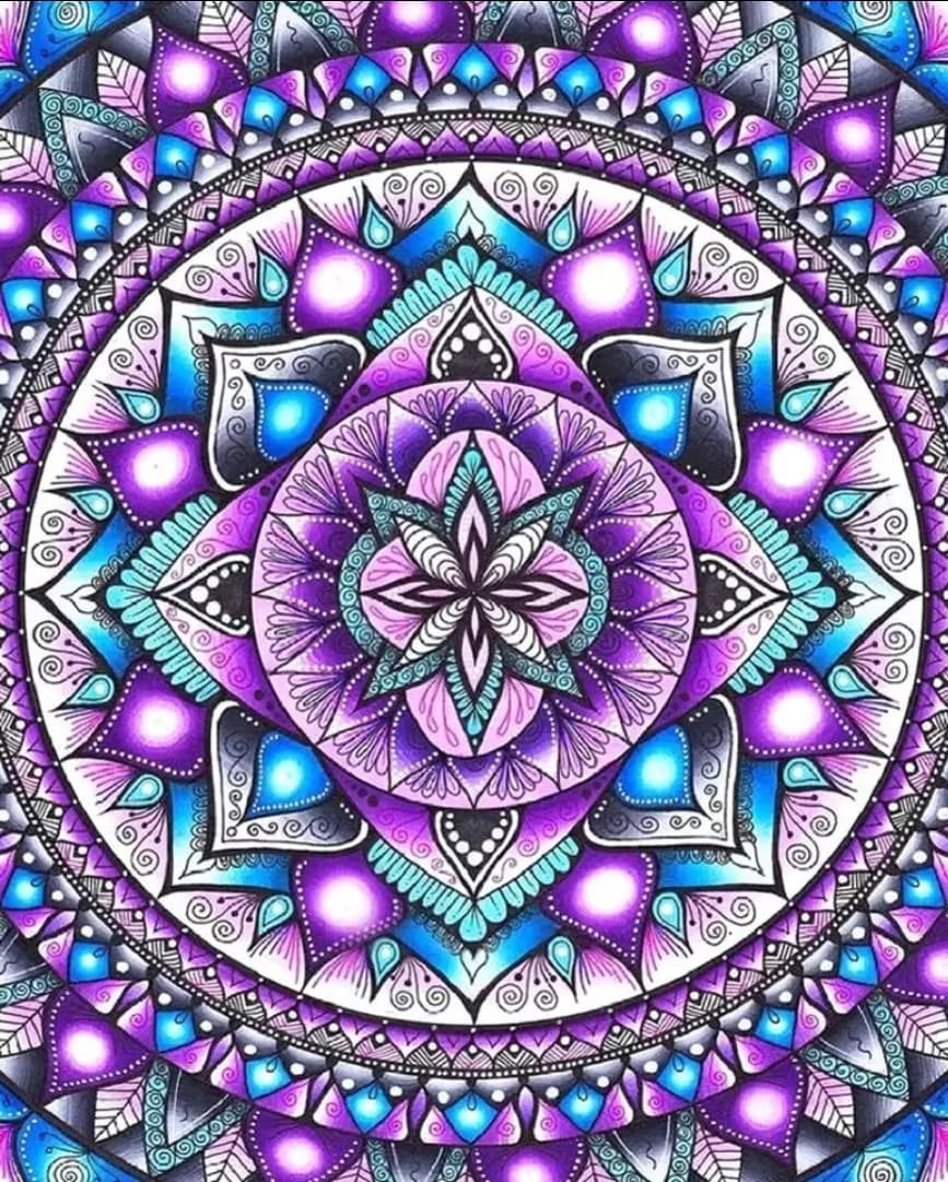 MANDALA PURPLE - Diamond Art Dezigns