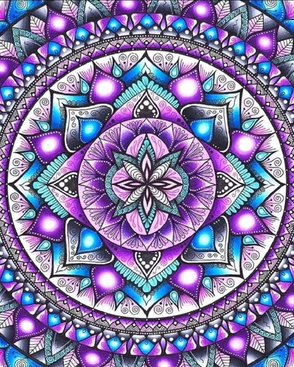 MANDALA PURPLE - Diamond Art Dezigns