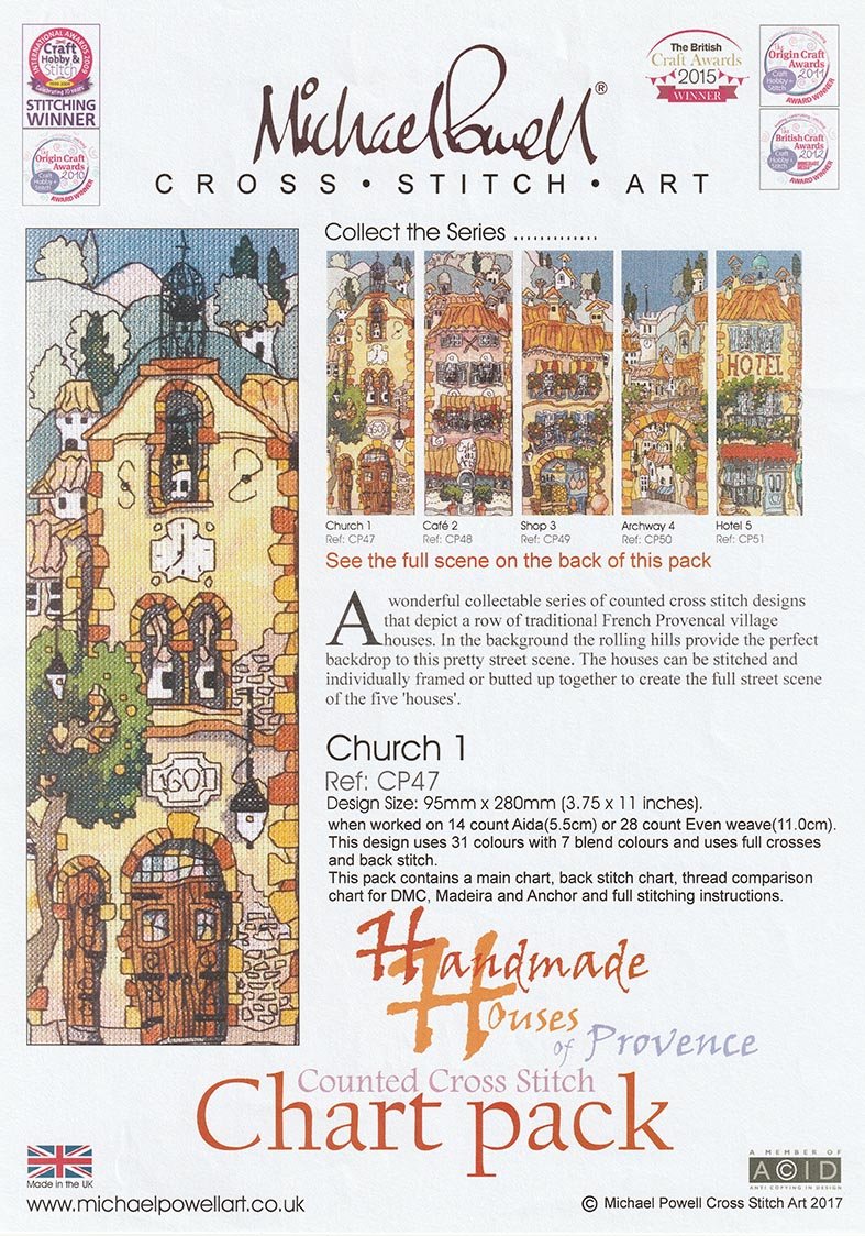 Michael Powell Chart Pack - Church 1 - Diamond Art Dezigns