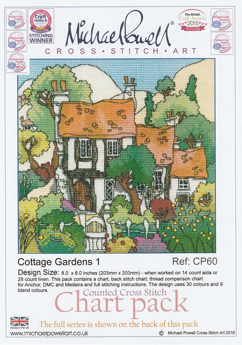 Michael Powell Chart Pack - Cottage Gardens 1 - Diamond Art Dezigns