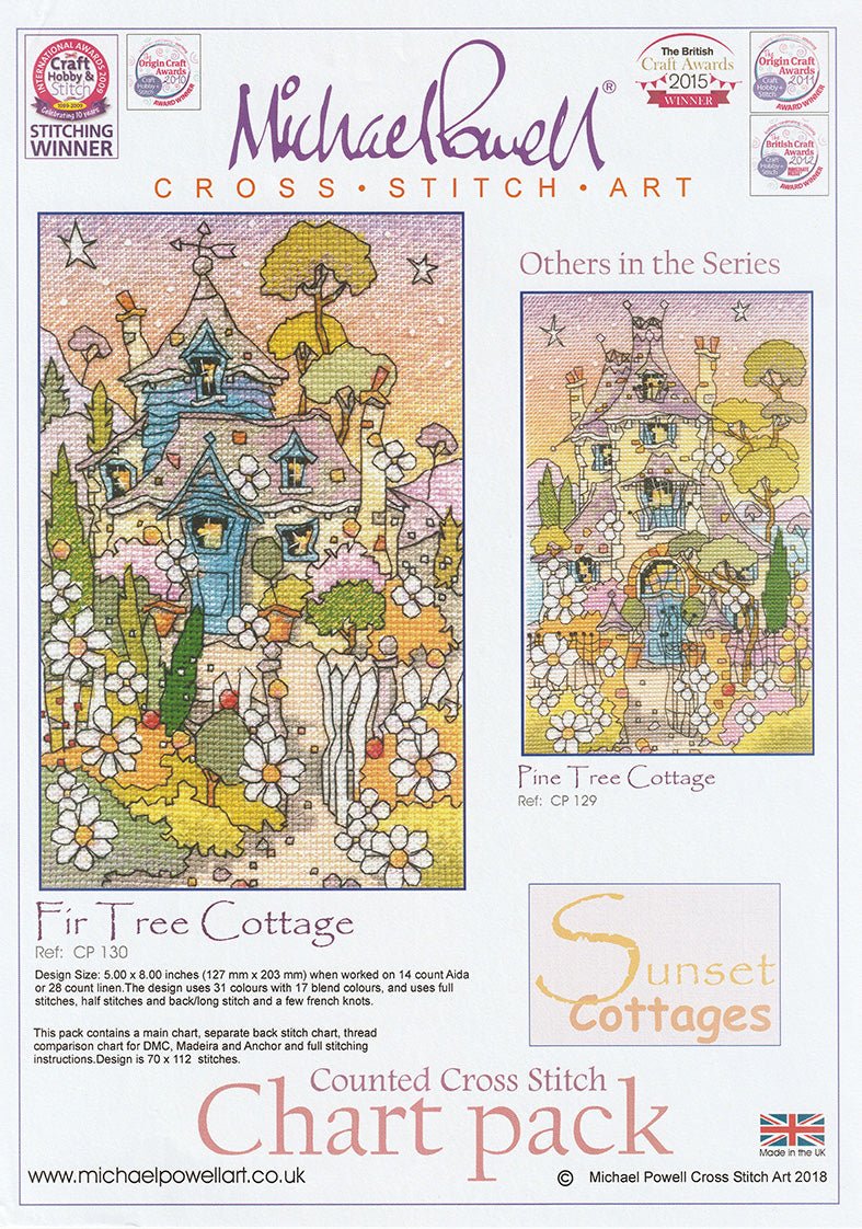 Michael Powell Chart Pack - Fir Tree Cottage - Diamond Art Dezigns