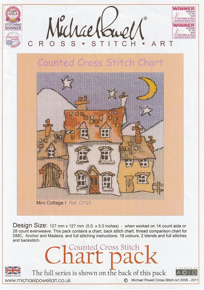 Michael Powell Chart Pack - Mini Cottage 1 - Diamond Art Dezigns