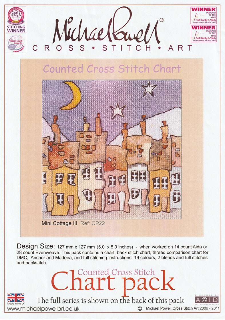Michael Powell Chart Pack - Mini Cottage 3 - Diamond Art Dezigns