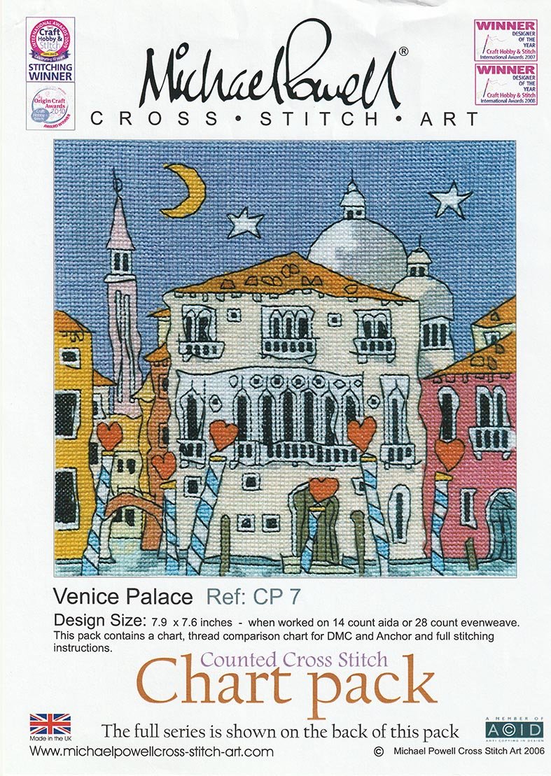 Michael Powell Chart Pack - Venice Palace - Diamond Art Dezigns