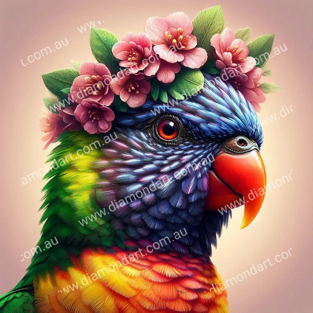 Mini Kit - Luna Lorikeet - Diamond Art Dezigns