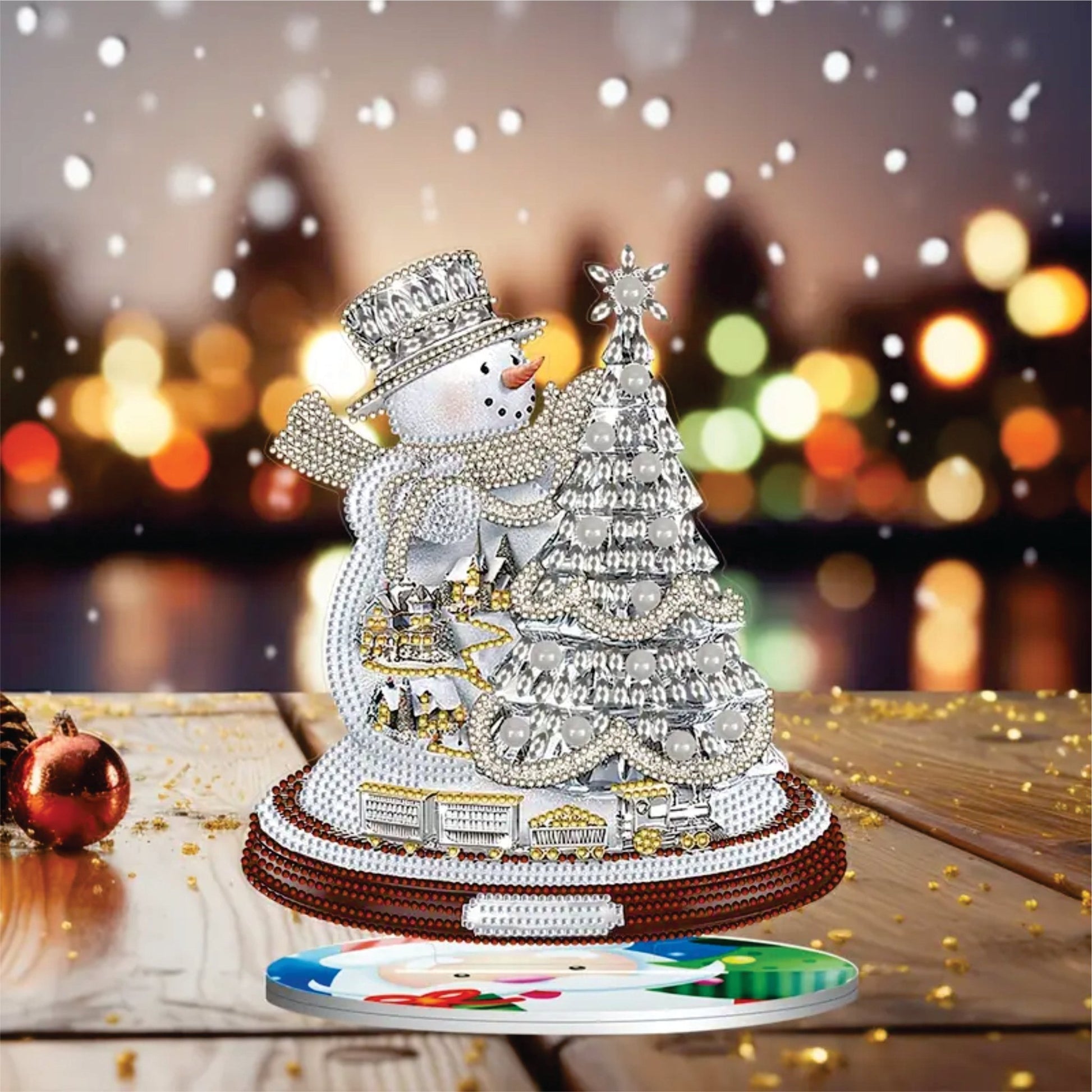 Ornament - Snowmen Tree - Diamond Art Dezigns