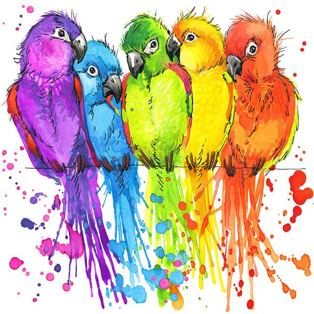 Parrot Rainbow - Diamond Art Dezigns