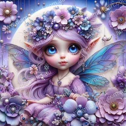 Pixie Moon Purple - Diamond Art Dezigns