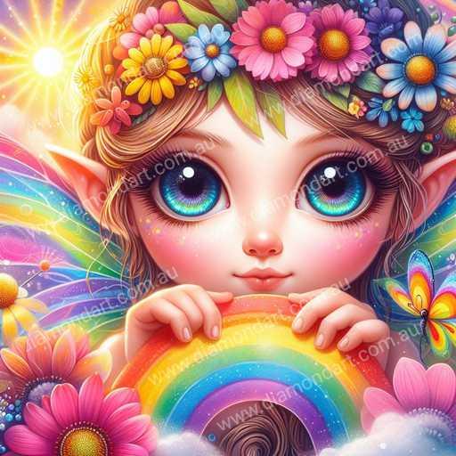 Mini Kit - Pixie Rainbow Wings 2 - Diamond Art Dezigns