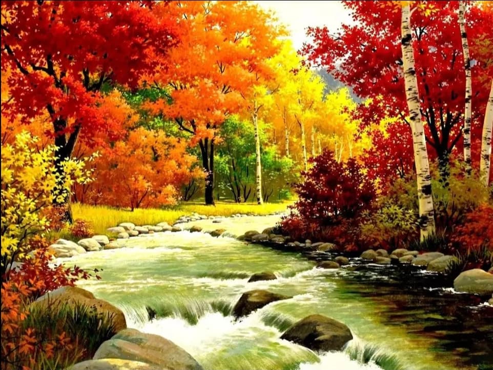 River Autumn - Diamond Art Dezigns
