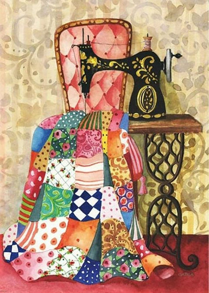 Sewing Quilt - Diamond Art Dezigns