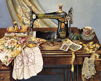 Sewing Vintage - Diamond Art Dezigns