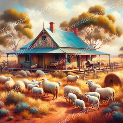 Sheep Station - Diamond Art Dezigns