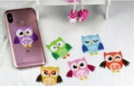 Stickers - Owls x 6 - Diamond Art Dezigns