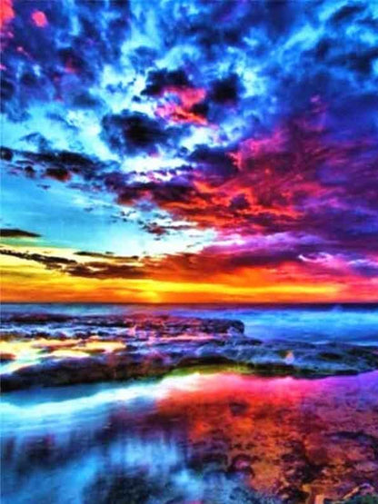 Sunset Purple 50x40 - SALE! - Diamond Art Dezigns
