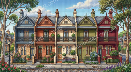 Sydney Cottages - 5D Full Drill DIY Diamond Art Painting - Diamond Art Dezigns