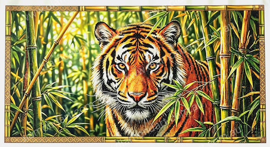 Tiger Bamboo Forest - 5D Full Drill DIY Diamond Art Painting - Diamond Art Dezigns