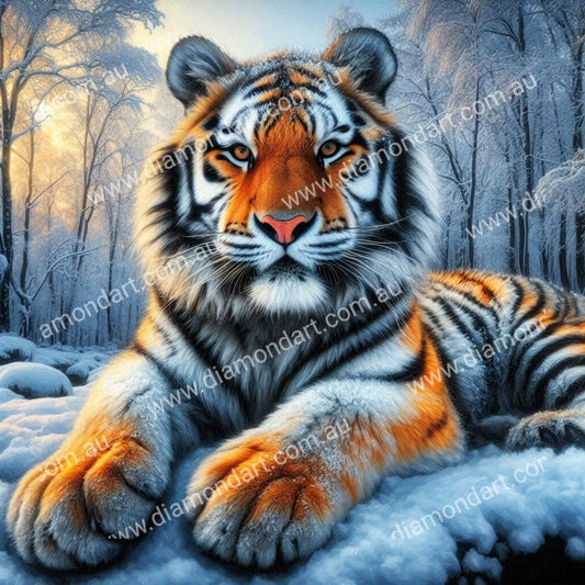 Tiger Frost Forest - Diamond Art Dezigns