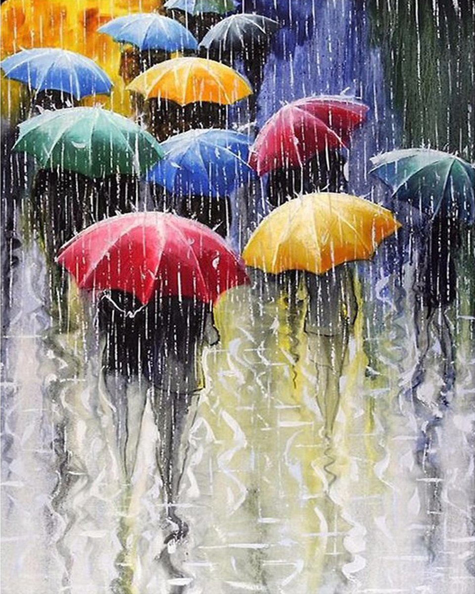 Umbrella Rain - Diamond Art Dezigns
