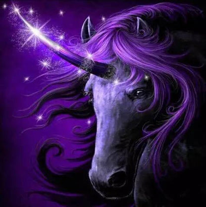 Unicorn Purple - Diamond Art Dezigns