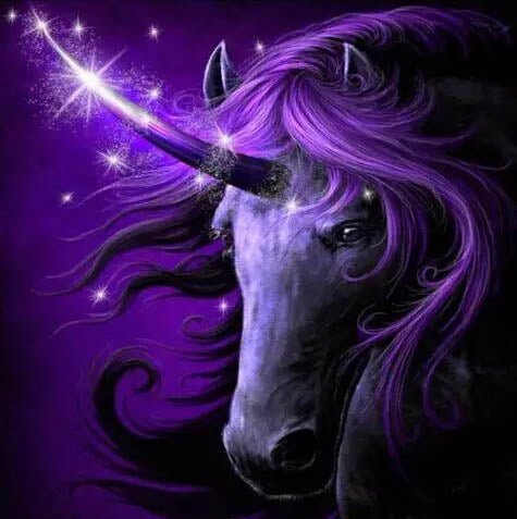 Unicorn Purple - Diamond Art Dezigns
