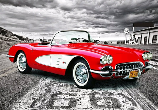 Vintage Corvette - Diamond Art Dezigns