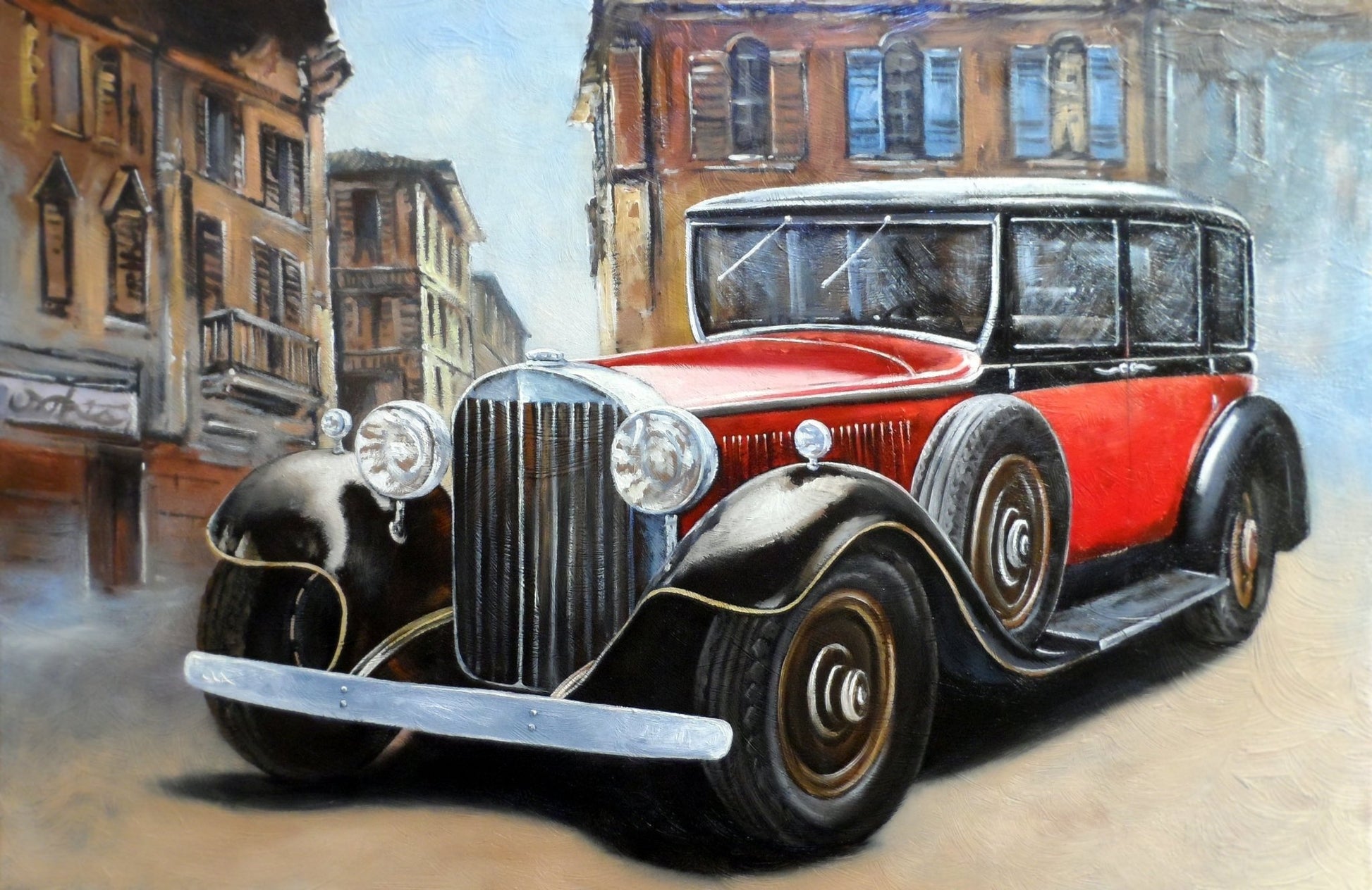 Vintage Street Car - Diamond Art Dezigns