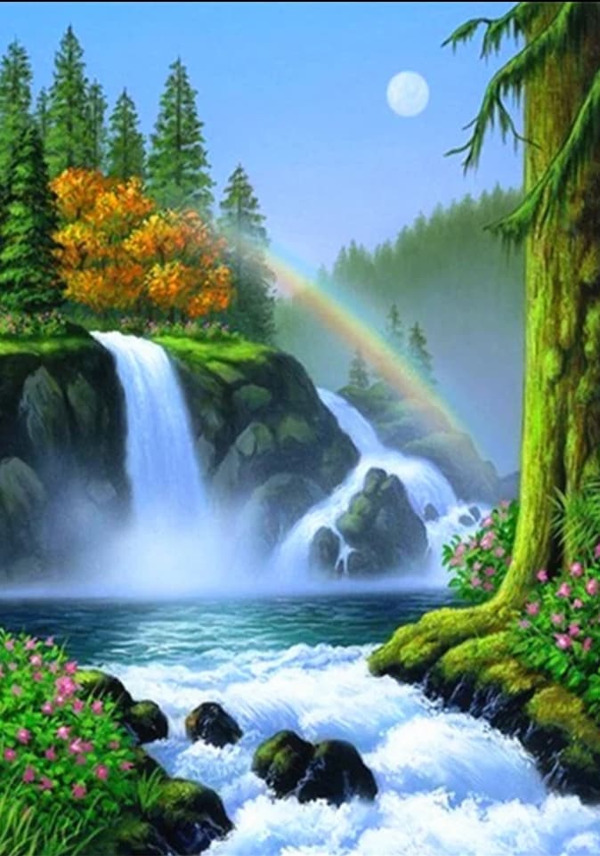 Waterfall Rainbow - Diamond Art Dezigns