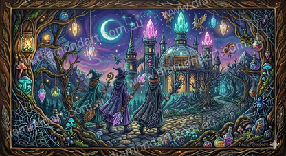 Witch Castle Magic - 5D Full Drill DIY Diamond Art Painting - Diamond Art Dezigns