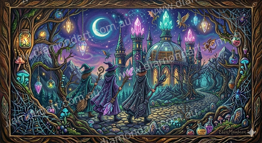 Witch Castle Magic - 5D Full Drill DIY Diamond Art Painting - Diamond Art Dezigns