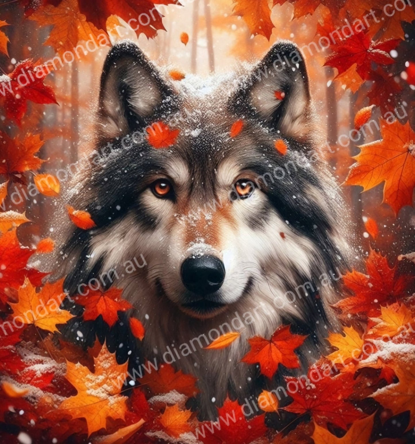 Wolf Autumn - Diamond Art Dezigns