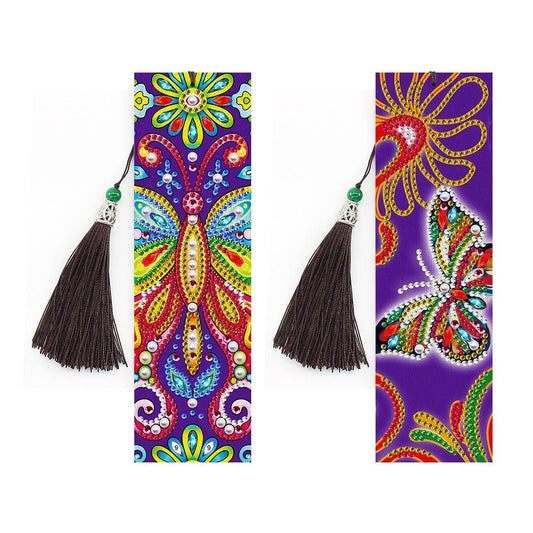 Bookmark x 2 - Butterfly - Diamond Art Dezigns