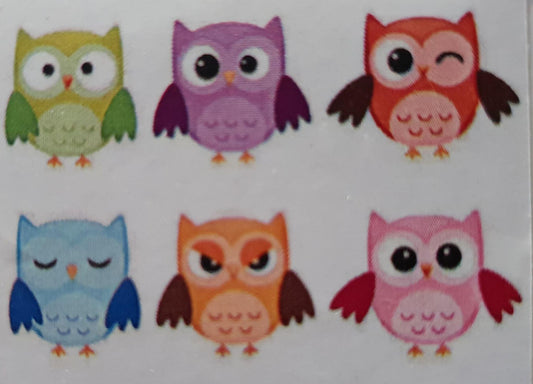 Stickers - Owls x 6