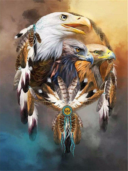 Eagle Dreamcatcher - Full Drill 5D DIY Diamond Painting Kits - Diamond Art Dezigns
