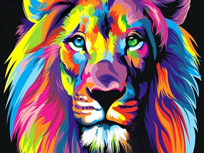 Lion Colour - Full Drill 5D DIY Diamond Painting Kits - Diamond Art Dezigns